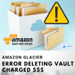 Amazon Glacier – Error Deleting Vault – Vault not empty.