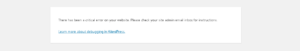 critical error on word press website-asd solutions