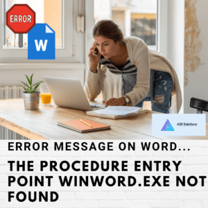 WINWORD.EXE – Entry Point Not Found